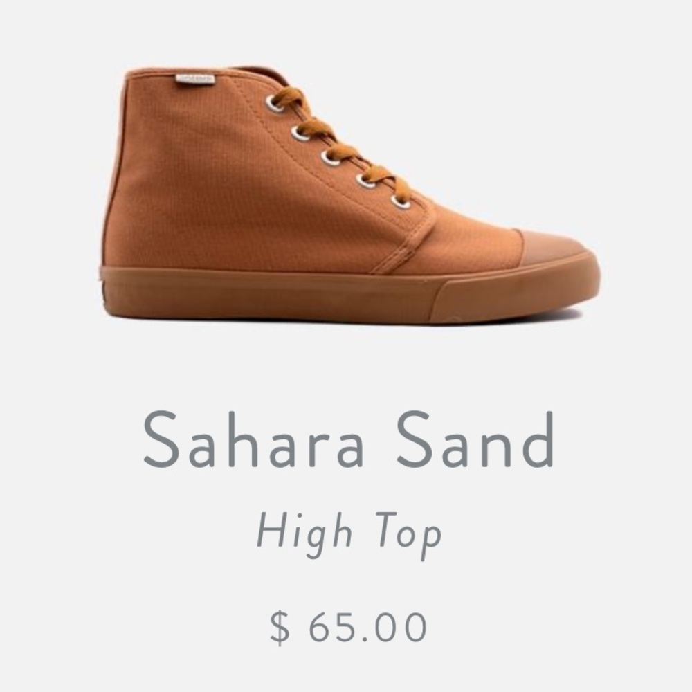 Bangs Sahara Sand high top shoes